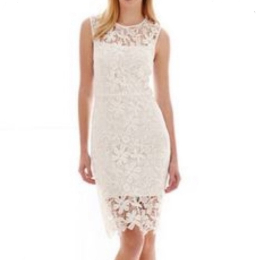 Gorgeous Bissou Bissou by Michelle Bombat Sleeveless White Dress